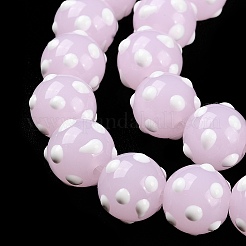 Baking Paint Glass Beads Strands&nbsp;LAMP-F032-02A