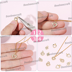 Long-Lasting Plated Brass Micro Pave Cubic Zirconia Charms&nbsp;ZIRC-BBC0003-71