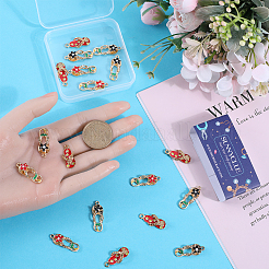 24Pcs 3 styles Alloy Enamel Pendants&nbsp;FIND-SC0004-92