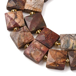 Natural Polychrome Jasper/Picasso Stone/Picasso Jasper Beads Strands&nbsp;G-F839-A30-01