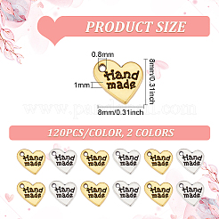 240Pcs 2 Colors Alloy Charms&nbsp;FIND-FG0002-43