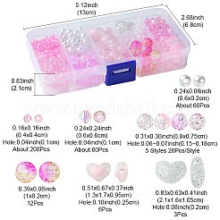 DIY Round Acrylic Beads Jewelry Making Findings Kits&nbsp;DIY-FS0007-05