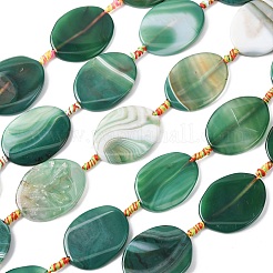 Natural Banded Agate Beads Strands&nbsp;G-P605-L02-01