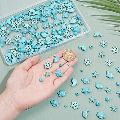 210Pcs 7 Styles Synthetic Turquoise Beads&nbsp;G-NB0005-44