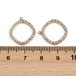 304 Stainless Steel Rhinestone Pendants&nbsp;STAS-Z154-03G-03