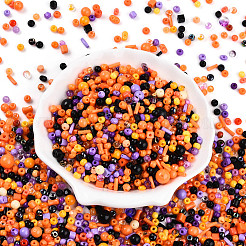 Halloween Theme Glass Seed Beads&nbsp;SEED-N007-13J