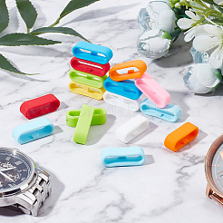 36Pcs 9 Colors Silicone Replacement Watch Band Strap Loops&nbsp;SIL-GF0001-10