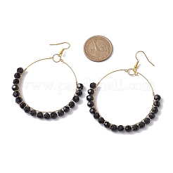 Glass Dangle Earrings&nbsp;EJEW-JE05817-01