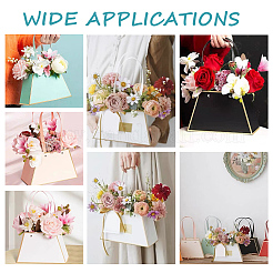 12Pcs 6 Colors Trapezoid Paper Flower Storage Bags with Handle&nbsp;ABAG-NB0001-96