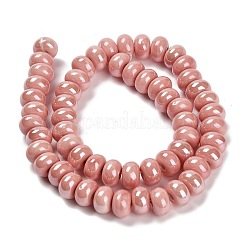 Glazed Porcelain Rondelle Beads&nbsp;PORC-Q001-01I