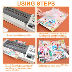 200 Sheets 5 Styles Laminating Pouch Film Photo Protecting Sheets&nbsp;AJEW-NB0005-85