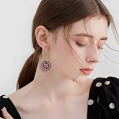 20Pcs 2 Colors Light Gold Alloy Enamel Pendants&nbsp;ENAM-CJ0002-11