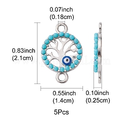 Alloy Enamel Connector Charms&nbsp;FIND-YW0003-46