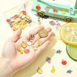 60Pcs 10 Styles Alloy Enamel Pendants&nbsp;ENAM-CJ0007-18
