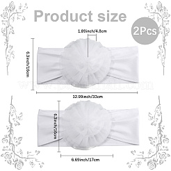 Flower Polyester Stretch Chair Sashes Bows&nbsp;FIND-WH20030-05B