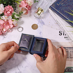 Book Shaped PU Leather Tie Clip Storage Boxes&nbsp;CON-CA0001-034A