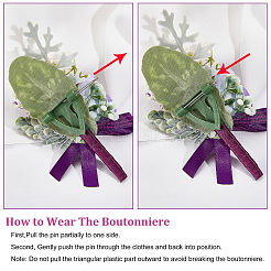 1Pc Silk Cloth Wrist Corsage&nbsp;AJEW-CP0001-72