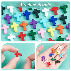 300Pcs 10 Colors Opaque Acrylic Beads&nbsp;SACR-PH0002-17