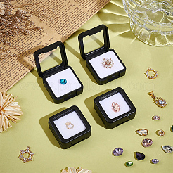 Square Acrylic Loose Diamond Display Boxes&nbsp;CON-WH0107-11B-01