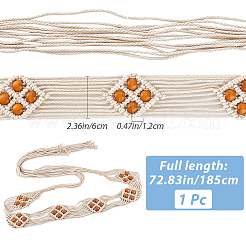 Bohemian Style Polyester Cord Chain Belts&nbsp;AJEW-WH20007-41