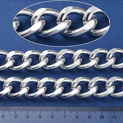 Oxidation Aluminum Diamond Cut Faceted Curb Chains&nbsp;CHA-H001-01S