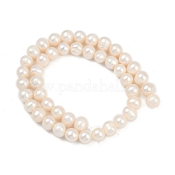 Natural Cultured Freshwater Pearl Beads Strands&nbsp;PEAR-I007-07J-10A