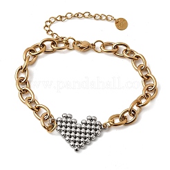 304 Stainless Steel Link Bracelets&nbsp;BJEW-K264-02B-G