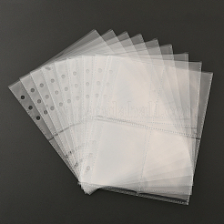 30Pcs 3 Styles Plastic Insert Photo Album Refill Core Card Binder Pages&nbsp;FIND-SP0004-57A