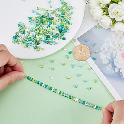 300Pcs 10 Colors 2-Hole Baking Paint Glass Seed Beads&nbsp;SEED-ME0001-31