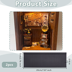 Plastic Rectangle Wall Sticker Model&nbsp;AJEW-WH0596-555D