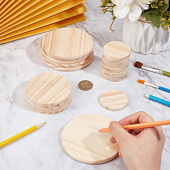 15Pcs 3 Style Wooden Cup Mats&nbsp;AJEW-CN0002-09