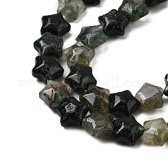 Natural Moss Agate Beads Strands&nbsp;G-Z080-A25-8mm