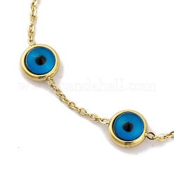 Ion Plating(IP) 304 Stainless Steel Chains Anklet&nbsp;AJEW-H148-11G-01