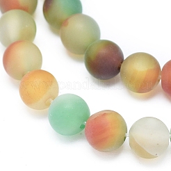Natural Peacock Agate Beads Strands&nbsp;G-D0005-25-6mm