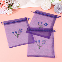 20Pcs Polyester Mesh Sachet Packing Drawstring Bgas&nbsp;ABAG-TA0002-20A