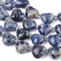 Natural Blue Spot Jasper Beads Strands&nbsp;G-NH0069-A08