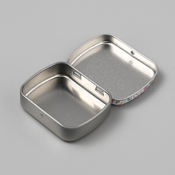 Tinplate Storage Box&nbsp;CON-WH0099-16B