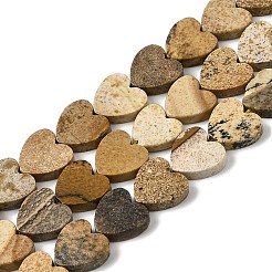 Natural Picture Jasper Beads Strands&nbsp;G-M403-A10-03