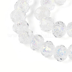 Handmade Foil Lampwork Beads Strands&nbsp;FOIL-T008-09F