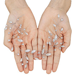 Rhinestone Leaf Wedding Hair Band Hair Vine&nbsp;HULI-PW0002-014