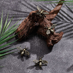 4Pcs Alloy Bees Display Decorations&nbsp;DJEW-SP0001-36