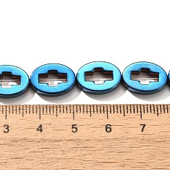 Electroplated Synthetic Non-magnetic Hematite Beads Strands&nbsp;G-L613-Z01-03A