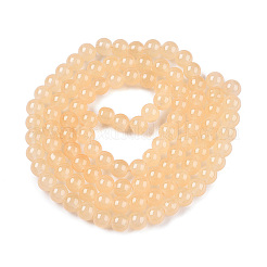 Baking Paint Imitation Jade Glass Beads Strands&nbsp;DGLA-T004-8mm-A01
