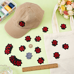 40Pcs Computerized Embroidery Polyester Iron on/Sew on Patches&nbsp;DIY-FG0010-36A