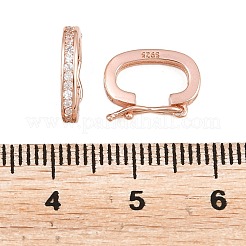925 Sterling Silver Twister Clasps&nbsp;STER-E056-026RG-A