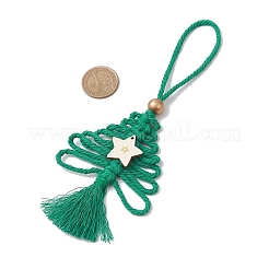 Cotton Christmas Trees Pendant Decoration&nbsp;HJEW-JM03830-02
