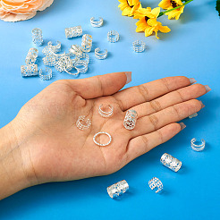 120Pcs 4 Styles Iron Dreadlocks Beads Hair Decoration&nbsp;FIND-TA0005-09S