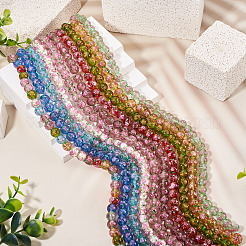 1 Strand Handmade Glod Sand Lampwork Beads Strands&nbsp;LAMP-TA0002-09C