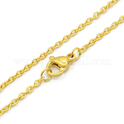 Unisex 304 Stainless Steel Cable Chain Necklaces&nbsp;STAS-O037-83