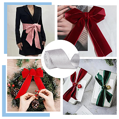 10 Yards Single Face Velvet Ribbon&nbsp;OCOR-WH0093-12A